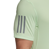 Adidas Club 3 Stripe Polo - Glow Green/Grey
