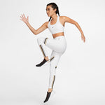 Nike DriFit Swoosh Sports Bra - White/Black