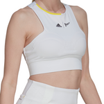 Adidas Performance Tennis London Crop  Women Top - White/Impyel