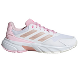 Adidas Courtjam Control 3 Women Tennis Shoes - White/Silver Metallic/Lucid Pink