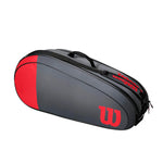 Wilson Team 6 Pack Racquet Bag - Red/Grey