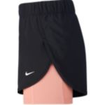 Nike Womens Flex 2IN1 Short Woven - Black/Pink Quartz/White