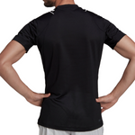 Adidas Paris Free lift Tee Tennis T-Shirt - Black/White