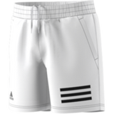 Adidas Boys Club 3 Stripe Shorts - White/Black