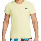Nike Dri-fIT ADV Slam Men Tennis Polo - Lemon Chiffon/Black