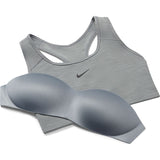Nike DriFit Womens Swoosh Sports Bra - Smoke Grey/Heather/Black