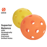 Onix Fuse Indoor 6 Pack Pickleballs - Orange