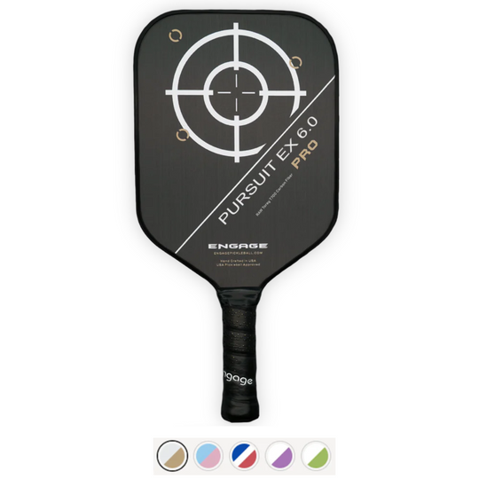 Engage Pursuit Pro EX 6.0 | Raw T700 Carbon Fiber | Standard Pickleball Paddle