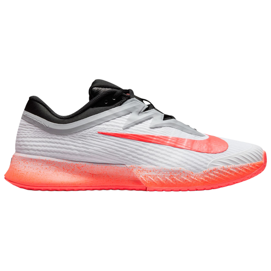 Nike Vapor Pro 3 Hard Court Mens Tennis Shoes - White/Hot Lava-Wolf Grey