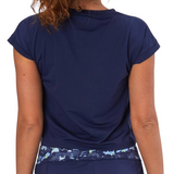 Yonex 2022 AO Tennis Navy Blue Womens Crew Neck Shirt