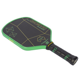 Six Zero Double Black Diamond Control 16mm Pickleball Paddle - Australian Green & Gold