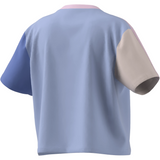 Adidas Women Essentials 3Stripes Single Jersey Crop Top - Bludaw/Blufus/Wonqua
