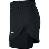 Nike Womens Flex 2IN1 Short Woven - Black/White