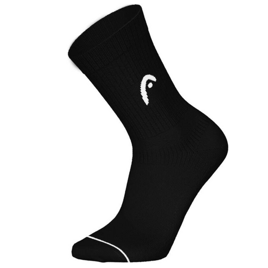 Head 3-Pack Half Cushion Crew Mens Tennis Socks - Black