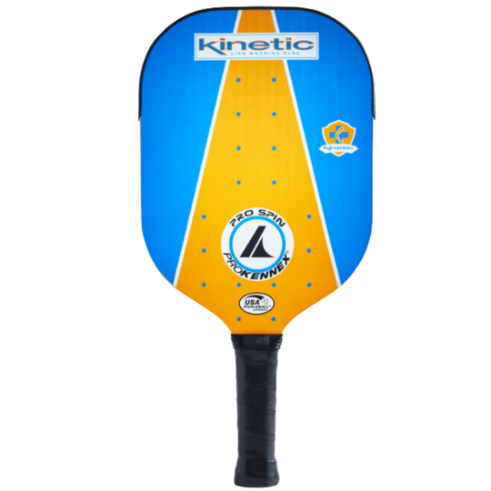 Pro Kennex Kinetic Pro Spin Pickleball - Blue/Yellow
