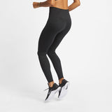 Nike Womens One Luxe Mid-Rise Leggings - Black/Clear