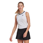 Adidas Womens Club Knotted Tennis Tank - White/Black