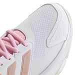 Adidas Courtjam Control 3 Women Tennis Shoes - White/Silver Metallic/Lucid Pink