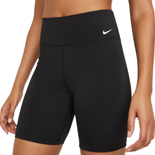 Nike Women's Mid-Rise 7" Bike Shorts - Black/White