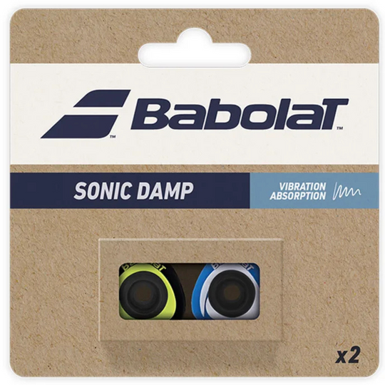Babolat Sonic Damp 2 Pack -  Blue/Yellow