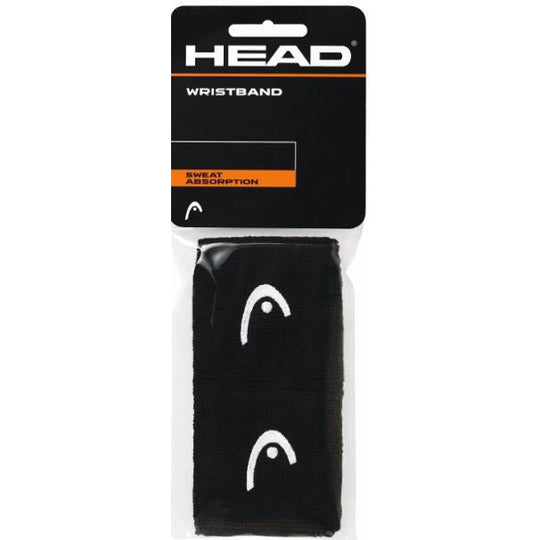 Head 2.5 inch Wristbands 2 Pack - Black/White