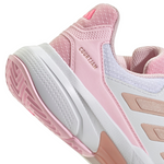 Adidas Courtjam Control 3 Women Tennis Shoes - White/Silver Metallic/Lucid Pink