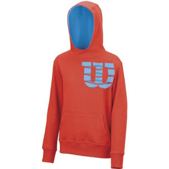 Wilson Boys Shoulder Cotton Hoody fiesta/blue
