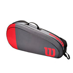 Wilson Team 3 Racquet Bag - Red/Grey