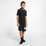 Nike Boys Court DriFit Polo - Black/White
