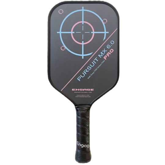 Engage Pursuit Pro MX 6.0 | Raw T700 Carbon Fiber | Elongated Pickleball Paddle