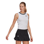 Adidas Womens Club Knotted Tennis Tank - White/Black
