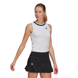 Adidas Womens Club Knotted Tennis Tank - White/Black