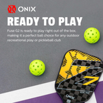 Onix Fuse G2 Outdoor Pickleballs 6 Pack - Yellow