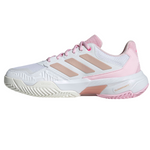 Adidas Courtjam Control 3 Women Tennis Shoes - White/Silver Metallic/Lucid Pink