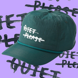 Rallee Quiet Please UltraLight One Size Fits Most Tennis Cap - Kelp