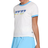 Rallee NY '97 Swinger Womens Tennis  Tee - Vintage White