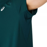 Asics Court Short Sleeve Mens Tennis Top - Saxon Green