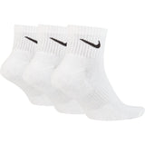 Nike Everyday Cushioned Ankle Sock 3 Pack - White