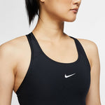 Nike Dri-Fit Swoosh Sports Bra - Black/White