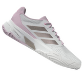Adidas Courtjam Control 3 Women Tennis Shoes - White/Silver Metallic/Lucid Pink