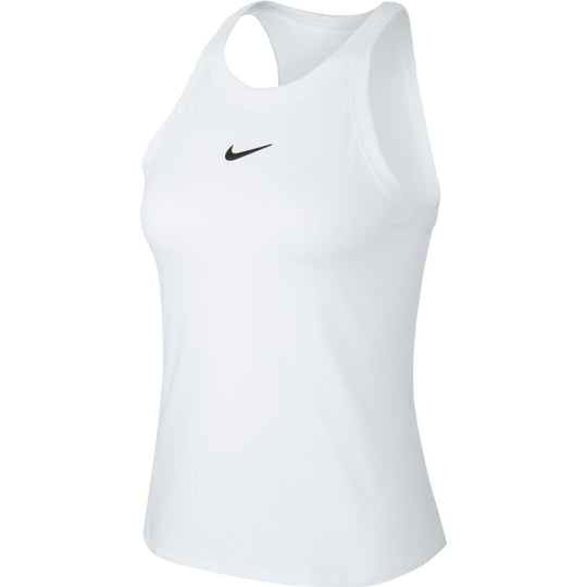 Nike Womens Court DriFit Tank - White/Black