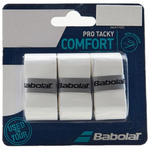 Babolat Pro Team Tacky Overgrip 3 Pack - White