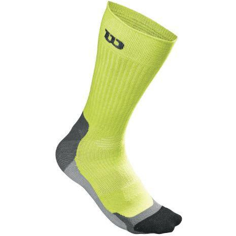 Wilson High End Crew Sock - Lime Punch/Black