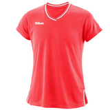 Wilson Girl's Team II V-Neck - Fiery Coral