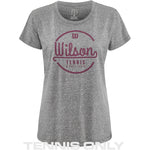 Wilson Lineage Tech Tee - Heather Grey/Plum