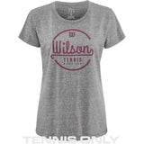 Wilson Lineage Tech Tee - Heather Grey/Plum