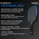 Engage New Pursuit Alpha 14mm Thermoformed Control and Spin Pickleball Paddle