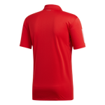 Adidas Club 3 Stripe Polo - Scarlet