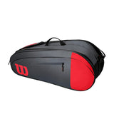 Wilson Team 6 Pack Racquet Bag - Red/Grey