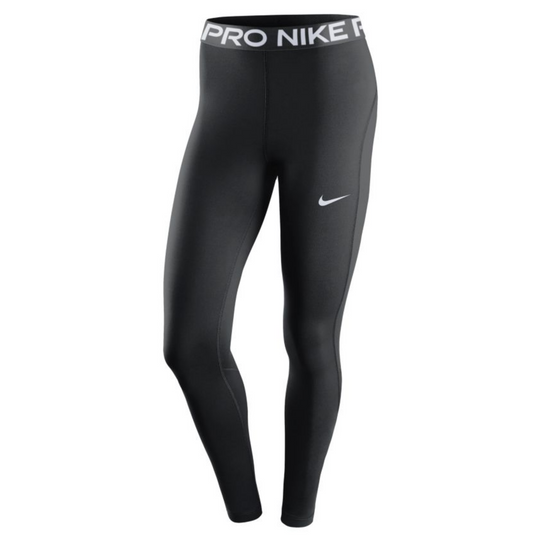 Nike Pro Womens Mid-Rise Leggings - Black/White